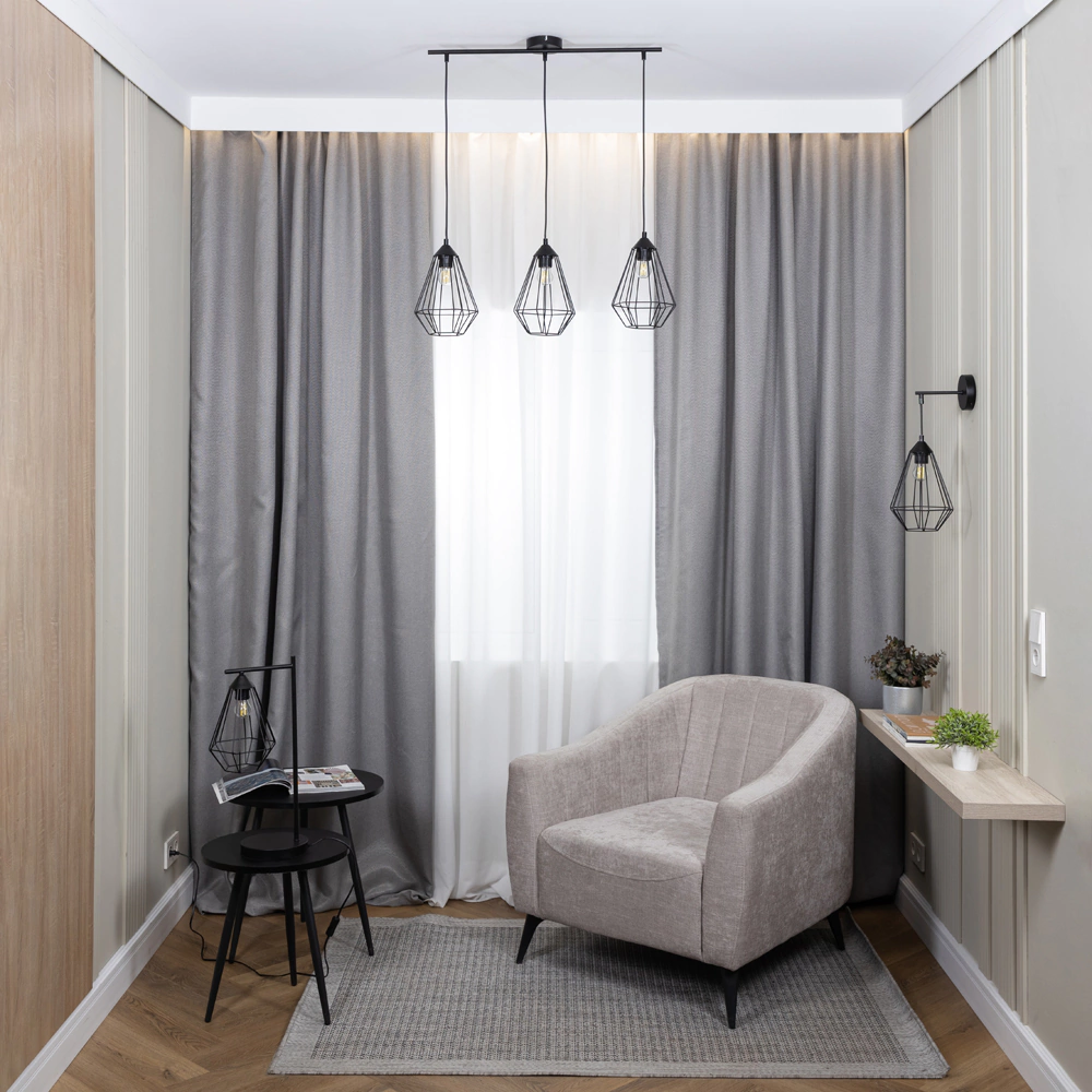 Светильник подвесной 3х60 Вт Е27 NEODECO Вэйр линия