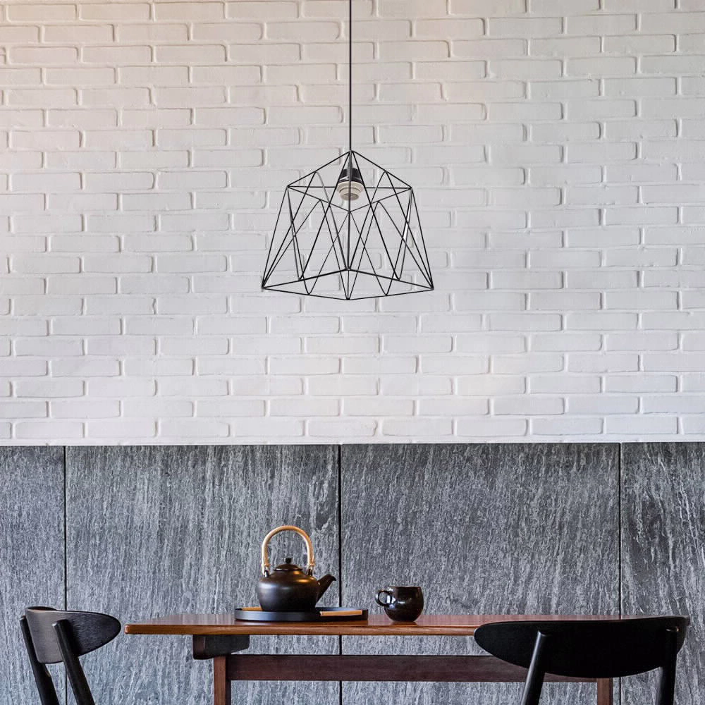 Светильник подвесной 1х40 Вт Е27 черный Кортан