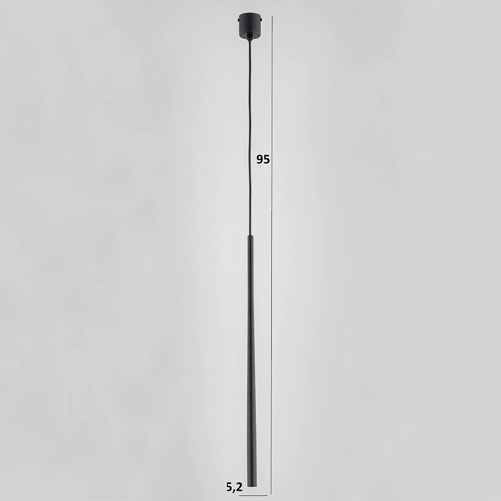 Светильник подвесной Alfa Кармен 1х40 Вт G9 черный