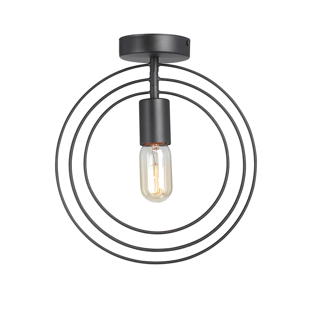 Светильник потолочный Vitaluce Корги 1х40 Вт Е27 черный