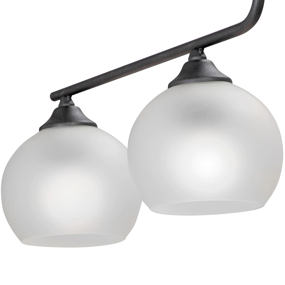 Люстра потолочная Vitaluce Гимун 4х40 Вт Е27 черный/белый