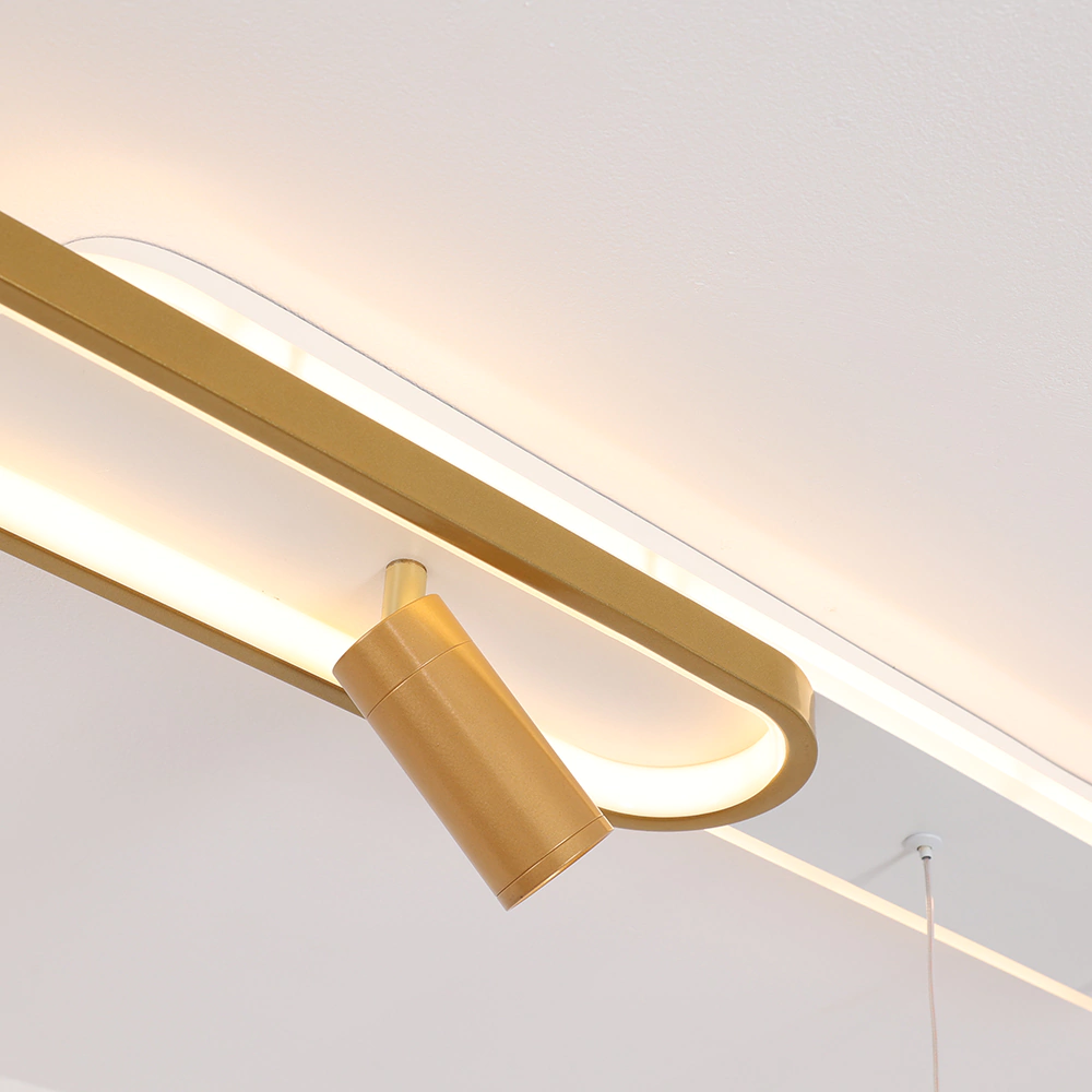 Светильник подвесной LED 92 Вт + 9 Вт белый/черный/золото Schaffner Траттато