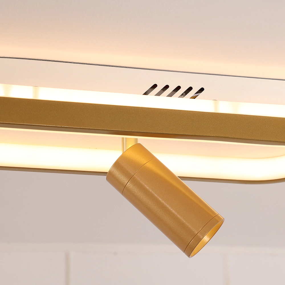 Светильник подвесной LED 92 Вт + 9 Вт белый/черный/золото Schaffner Траттато