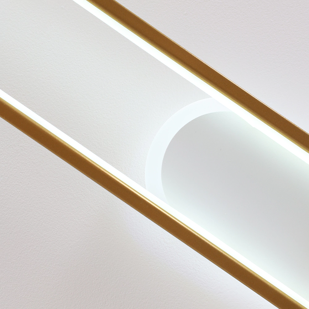 Светильник подвесной LED 92 Вт + 9 Вт белый/черный/золото Schaffner Траттато