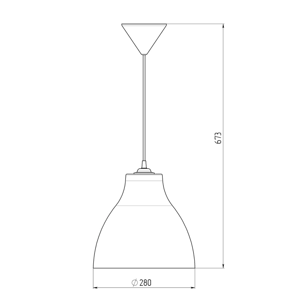Светильник подвесной СВЕТ Мелоди 1х60 Вт Е27 IP20 красный