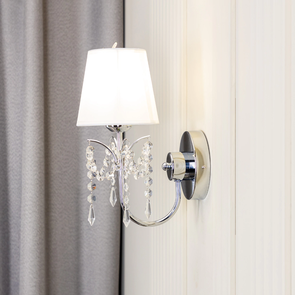 Бра 1х40 Вт Е14 хром NEODECO Герцогиня