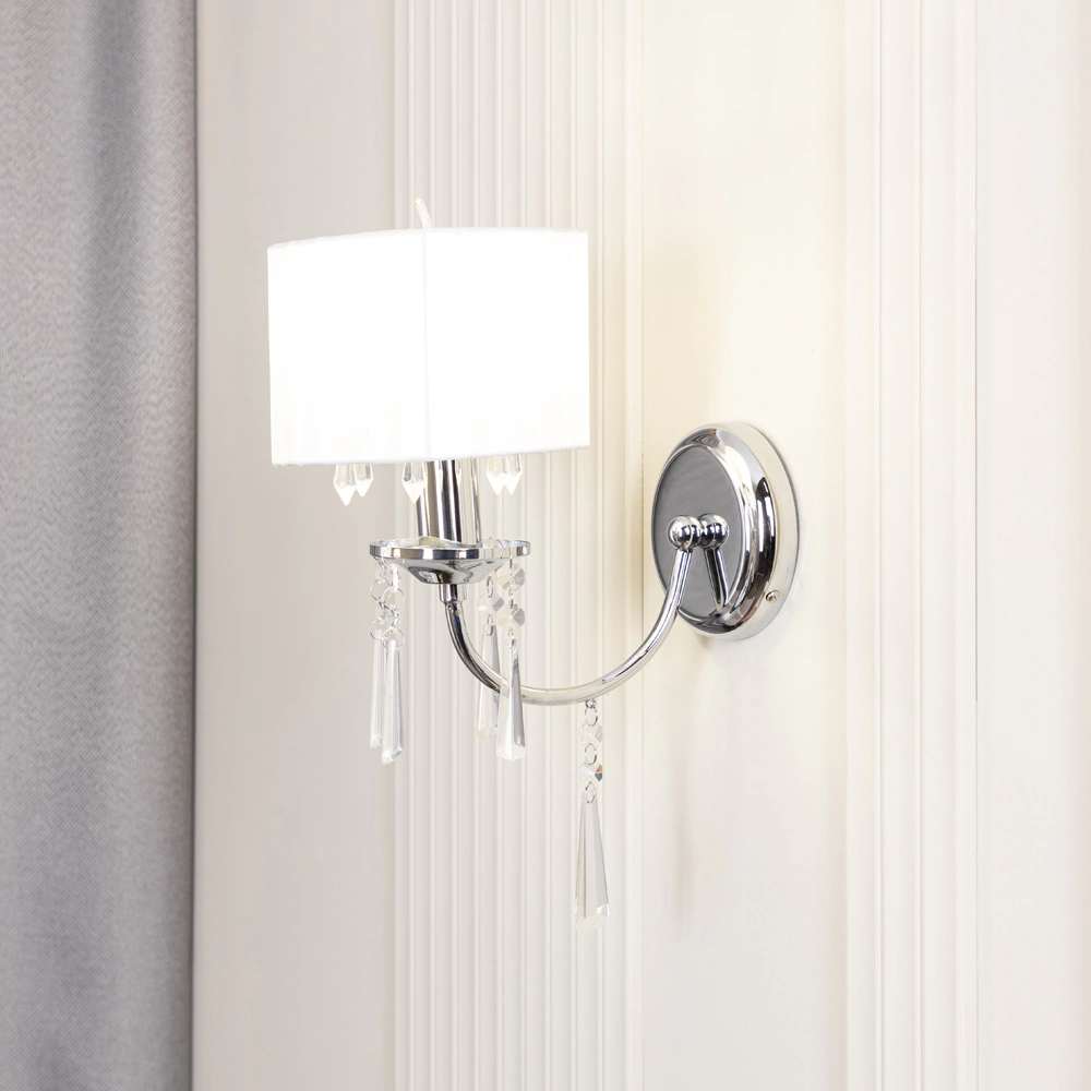 Бра NEODECO Графиня 1х40 Вт Е14 хром