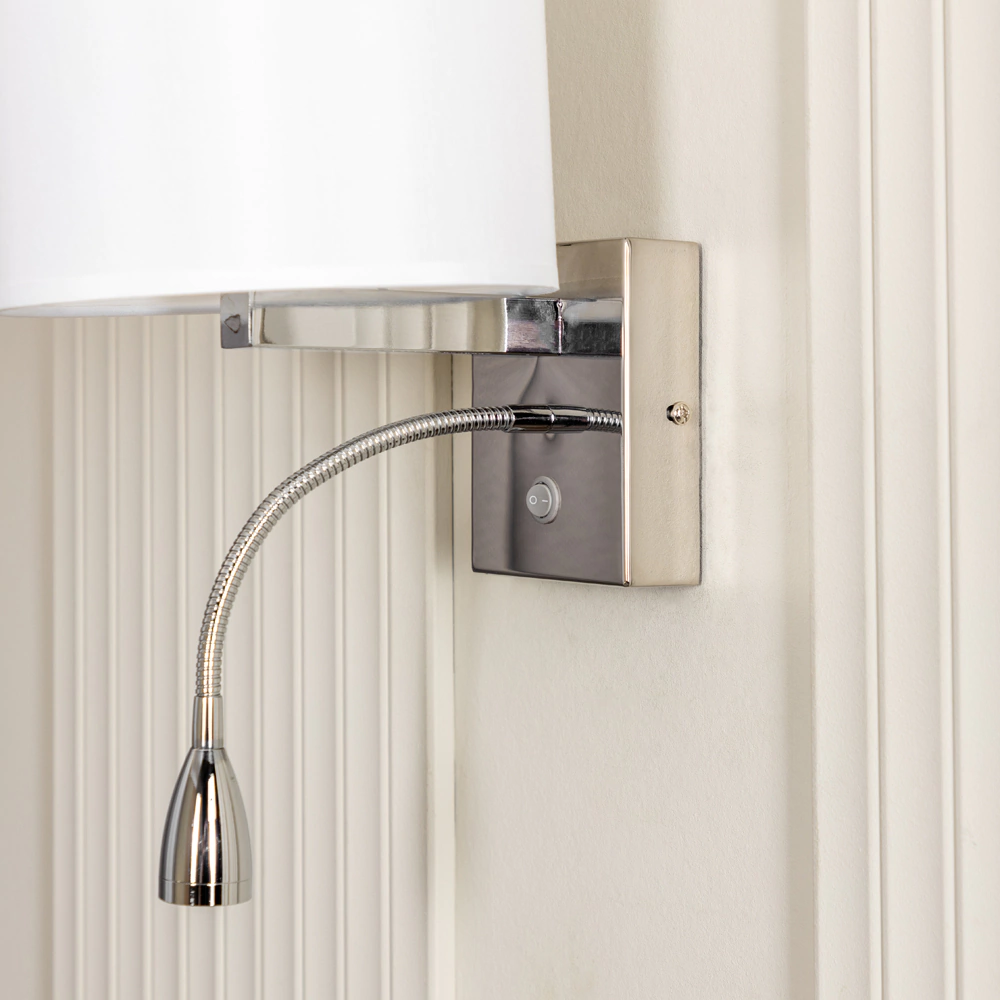 Бра 1х60 Вт Е27 хром NEODECO Отельер