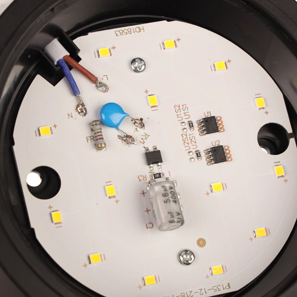 Светильник настенно-потолочный ЖКХ Gauss Бейс 4000 К IP20 черный