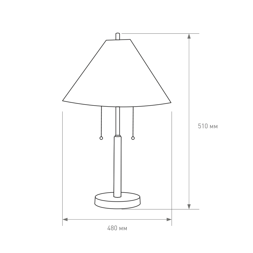 Светильник настольный NEODECO Жерар 2х60 Вт Е27