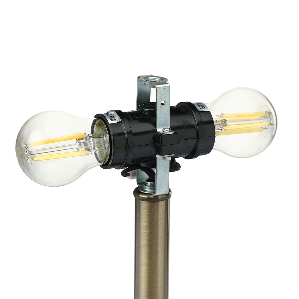 Светильник настольный NEODECO Вольтерра 2х60 Вт Е27