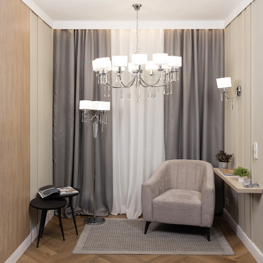 Торшер NEODECO Графиня 3х40 Вт Е14 хром