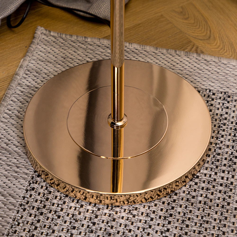 Торшер NEODECO Кронпринц 3х40 Вт Е14 золото