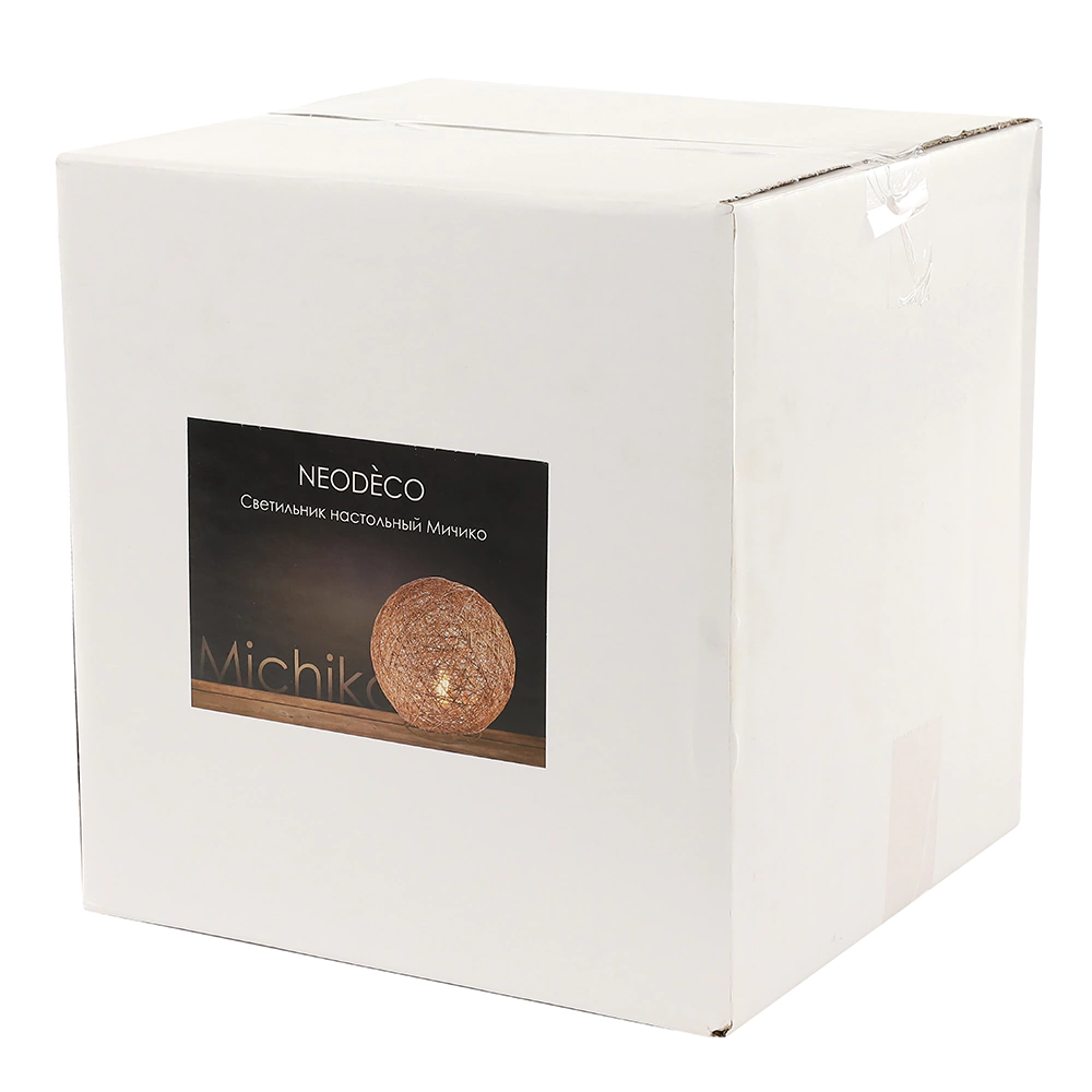 Светильник настольный NEODECO Мичико ротанг 1х40 Вт Е14 натуральный