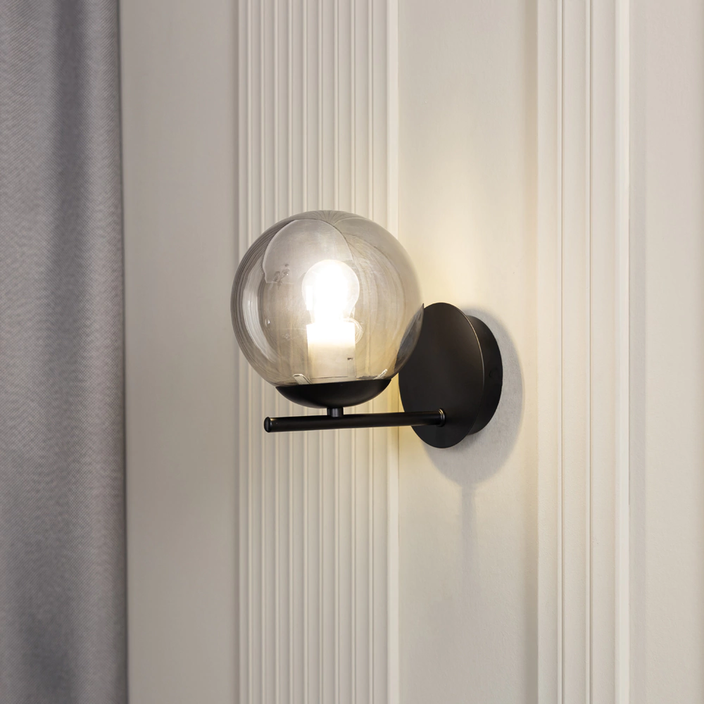 Бра NEODECO Дарси 1х60 Вт Е27 черный