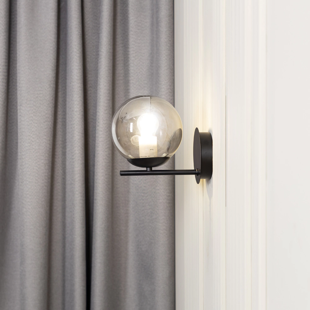 Бра NEODECO Дарси 1х60 Вт Е27 черный