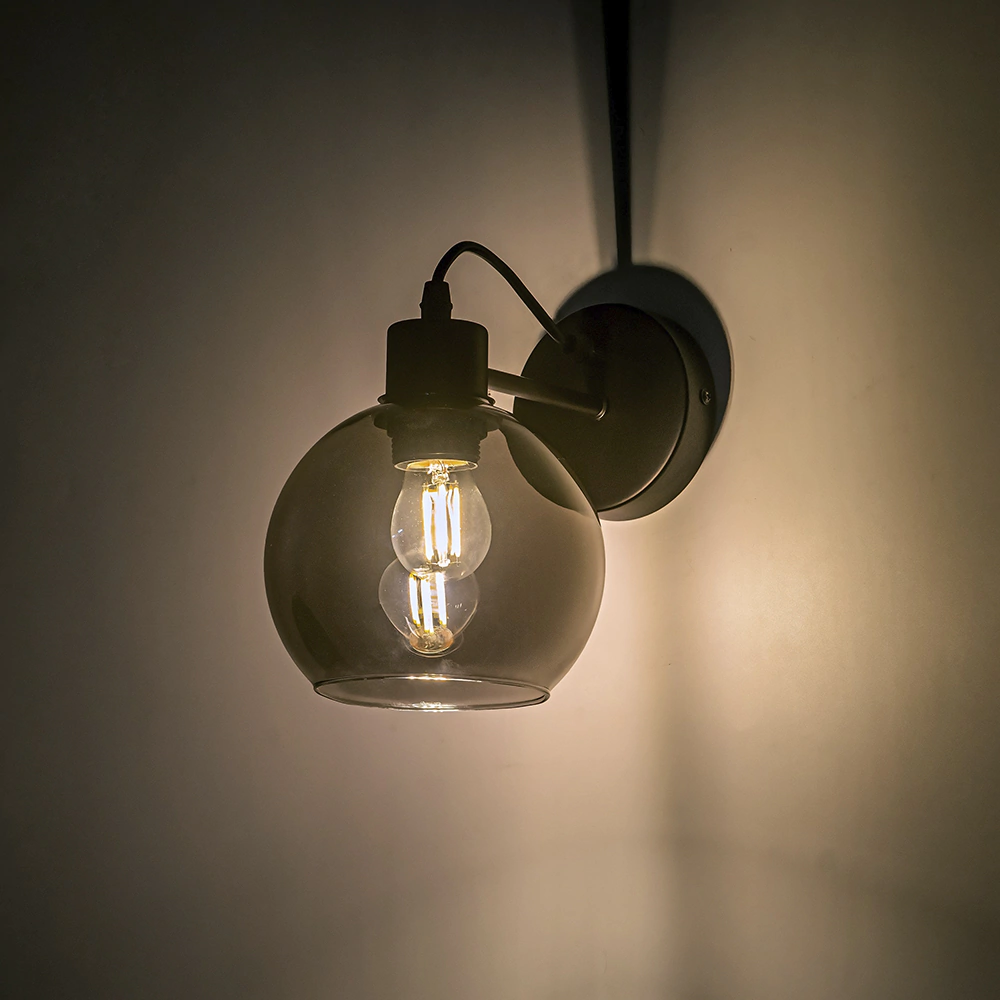 Светильник настенный De Fran Вега 1х40 Вт Е27 черный