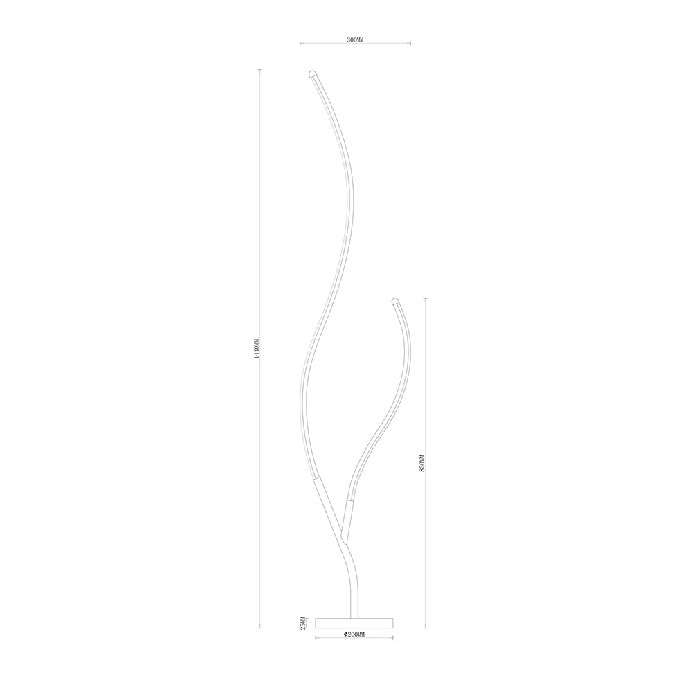 Торшер Freya Марин 36 Вт LED 4000 K