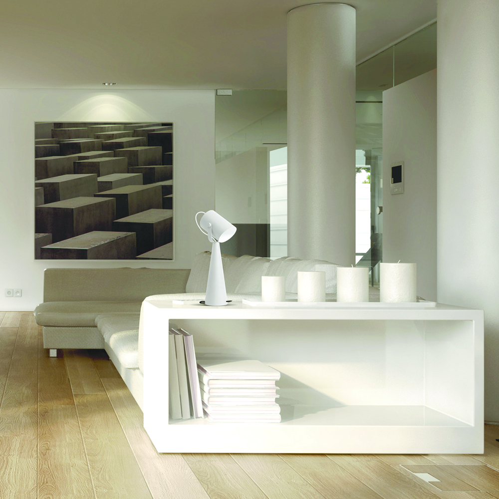 Светильник настольный Kanlux Ларата 1х5 Вт Е27 белый