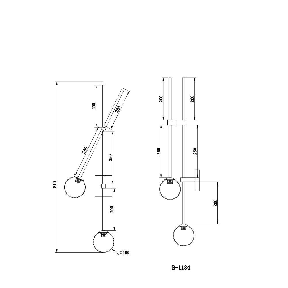 Бра De Fran Ола 2х9 Вт G9