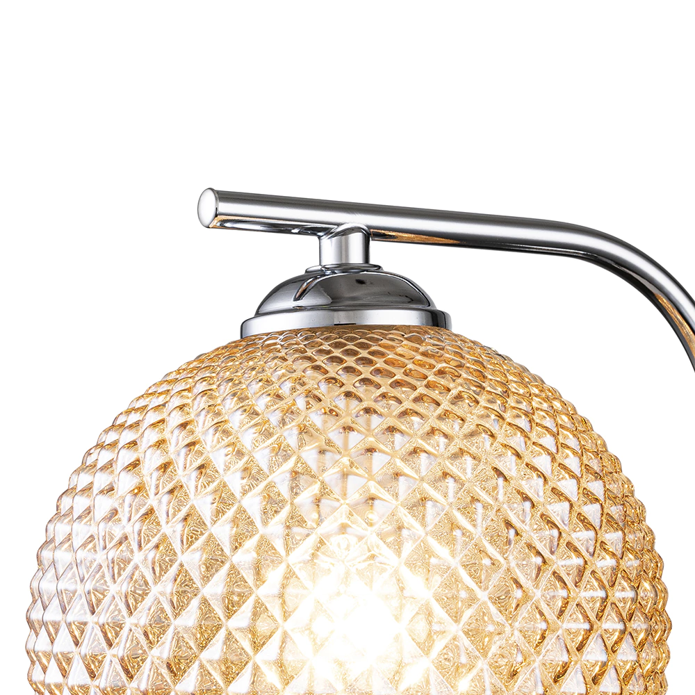 Бра Escada Космея 1х40 Вт Е14 хром/янтарный