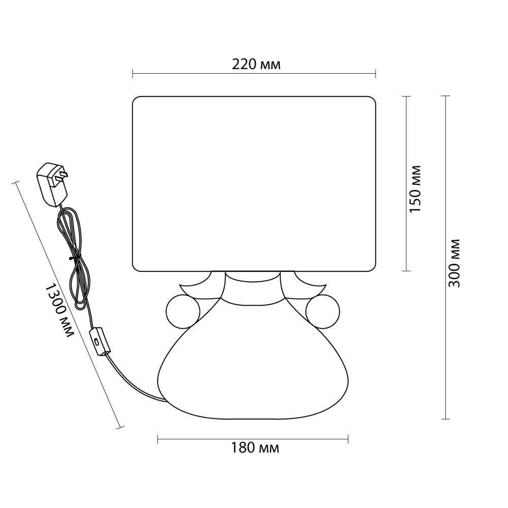 Светильник настольный 1х40 Вт Е27 LUMION Юниа