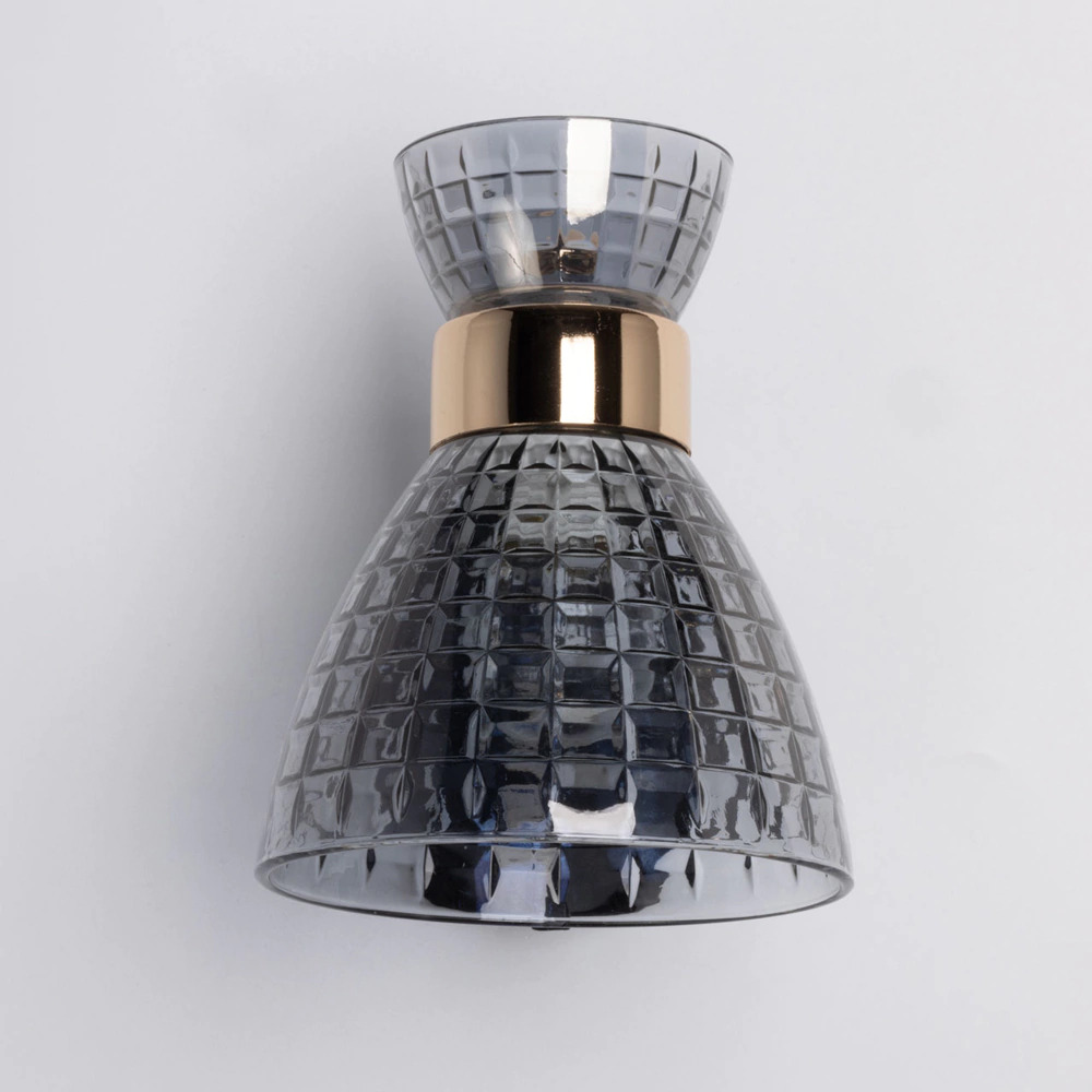 Бра 1х60 Вт Е27 черный/золото De City Дэла