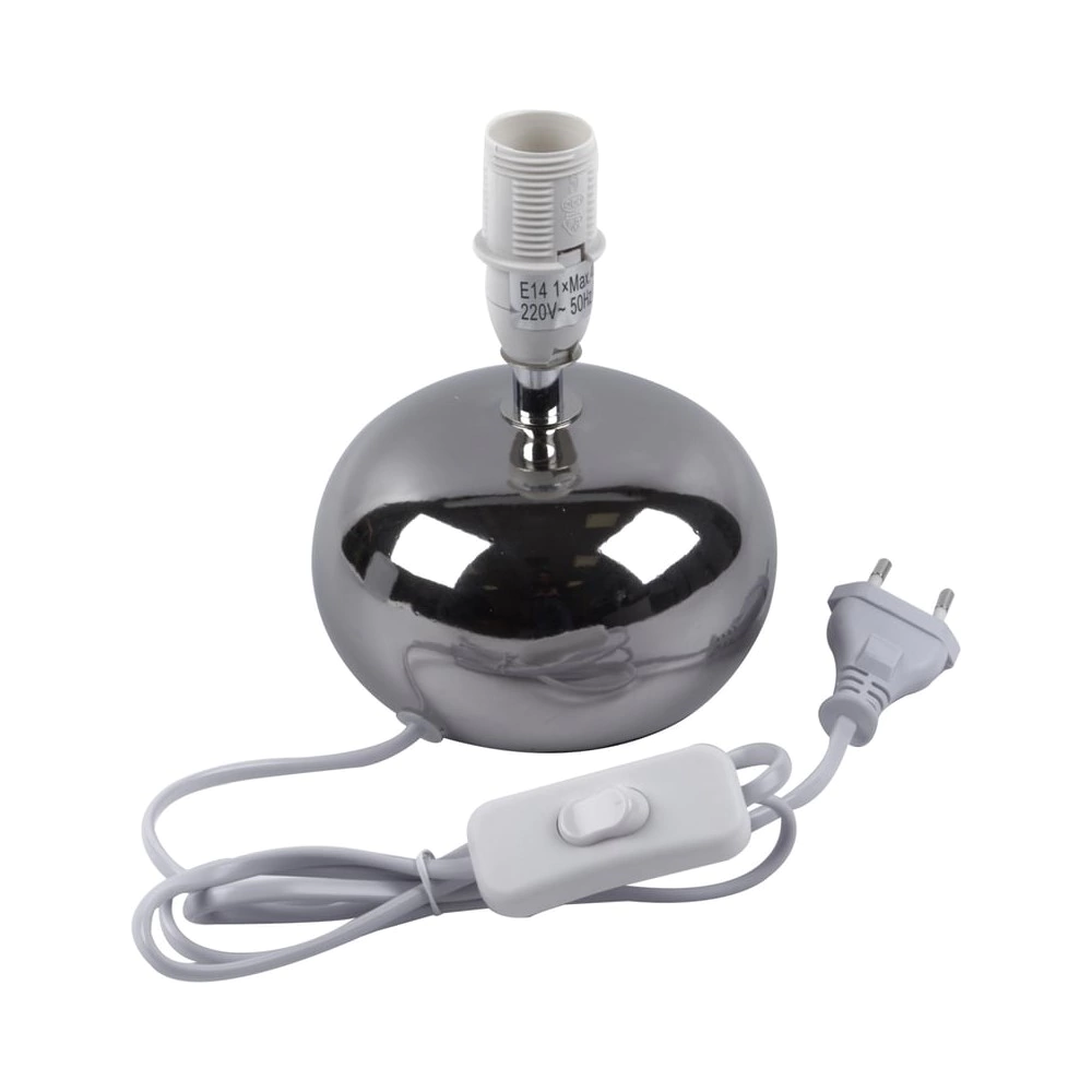 Светильник настольный 1х40 Вт Е14 серебро Uniel Кэтти