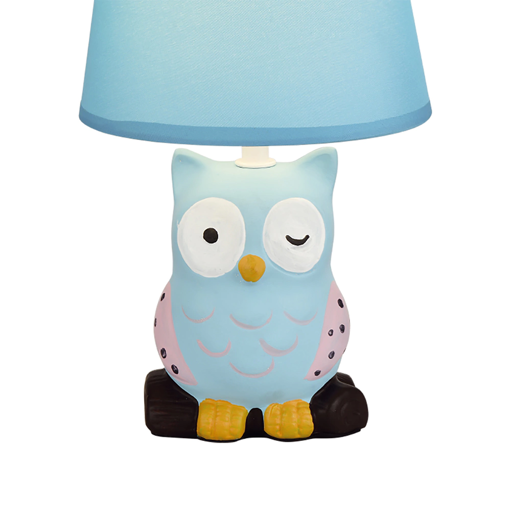 Светильник настольный 1х40 Вт Е14 Escada Сова синяя
