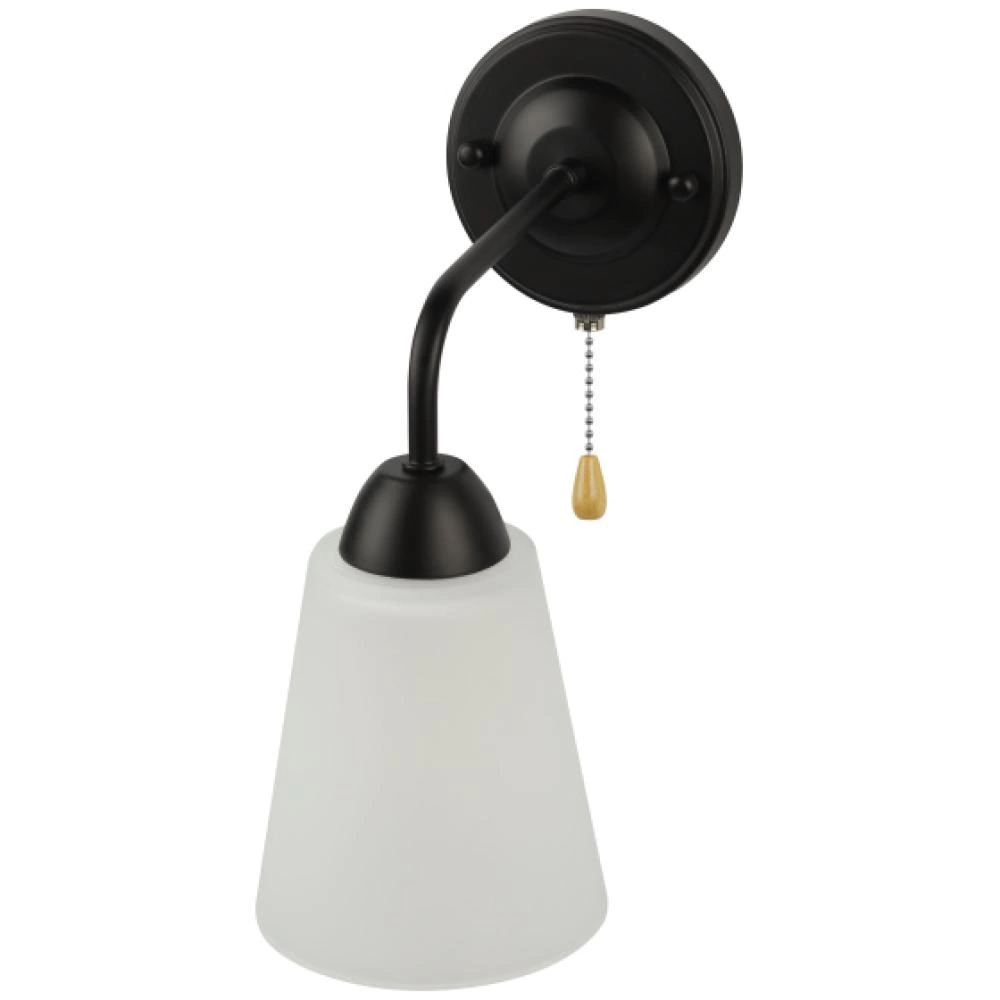 Бра 1х60 Вт Е27 с выключателем черный Rivoli Джоди