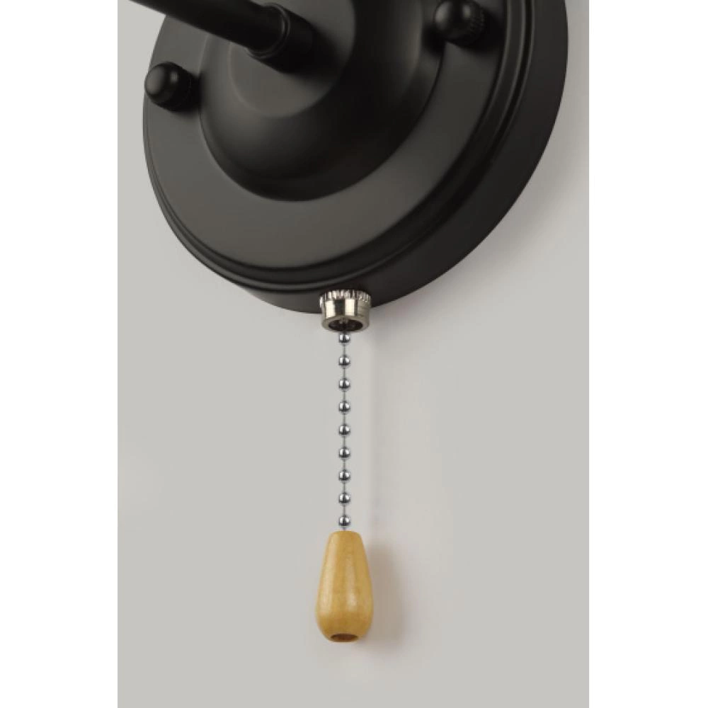 Бра 1х60 Вт Е27 с выключателем черный Rivoli Джоди