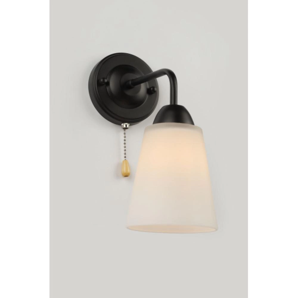 Бра 1х60 Вт Е27 с выключателем черный Rivoli Джоди