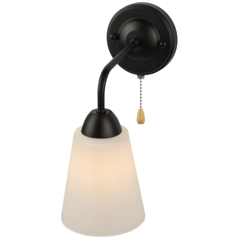 Бра 1х60 Вт Е27 с выключателем черный Rivoli Джоди