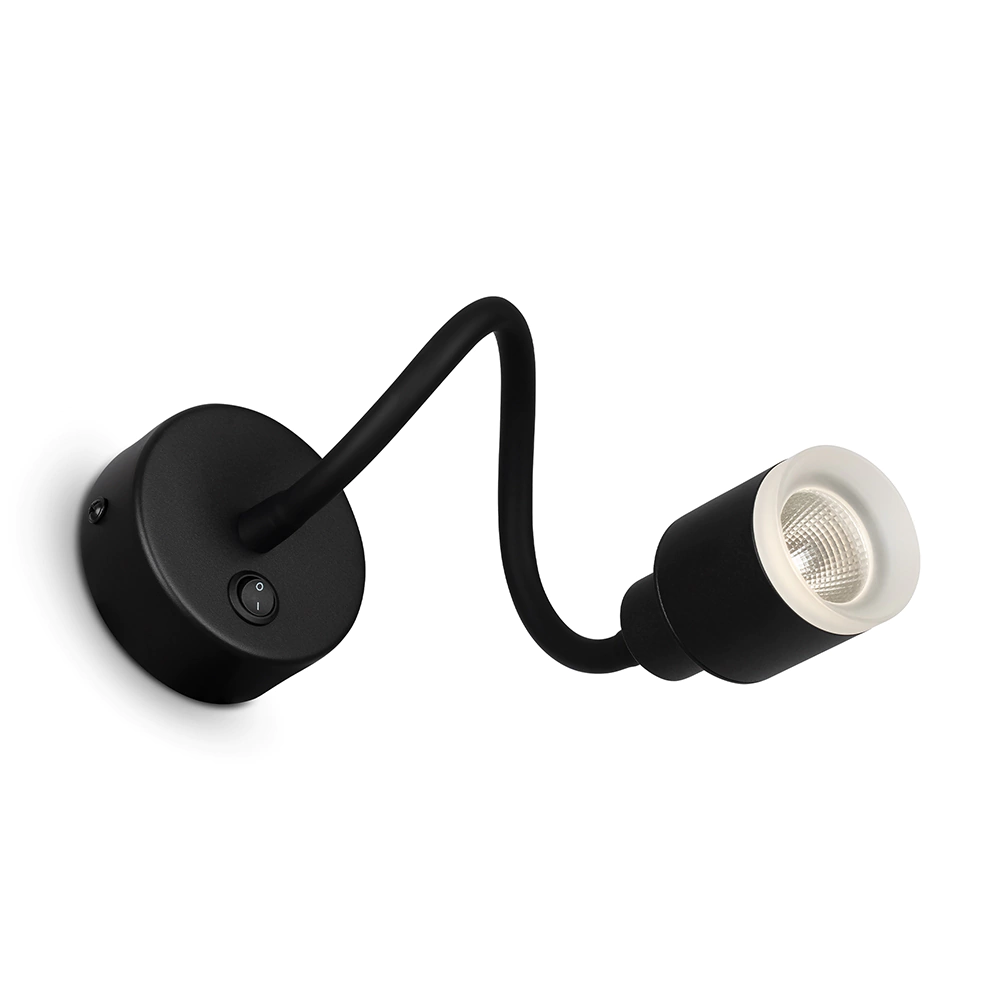 Светильник настенный 5 Вт LED 4000 К черный FREYA Флесс