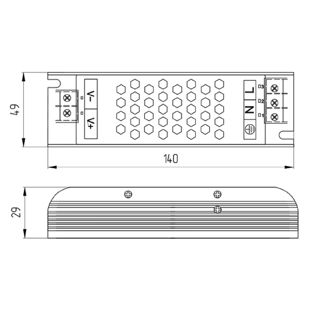Блок питания Geniled для диодной ленты 24 В 100 Вт