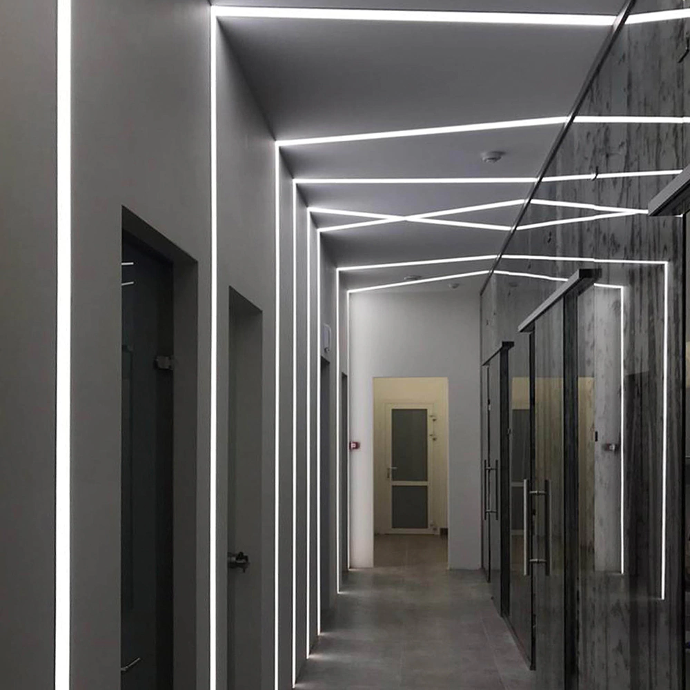 Профиль для диодной ленты Geniled врезной 22х6 мм 2 м черный