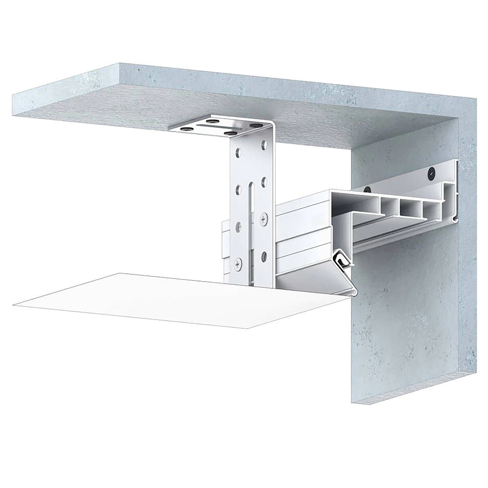 Профиль с карнизом для натяжного потолка 71х61 мм 2 м Apeyron