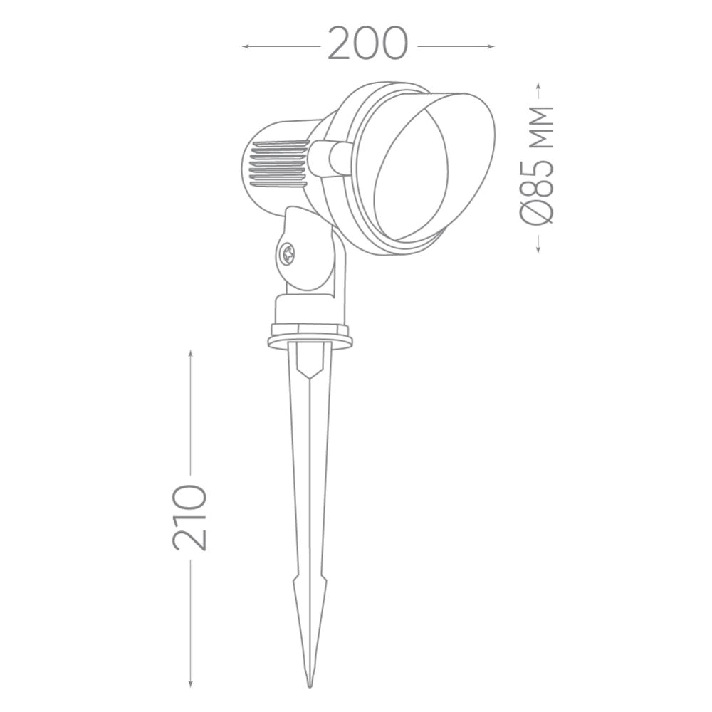 Светильник грунтовый 3 Вт LED 230 В IP65 Feron
