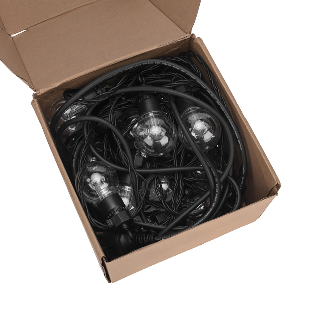 Светильник уличный Гирлянда 5 Вт LED IP65 20 шт шаг 50 см 10 м теплый прозрачный Neon-night
