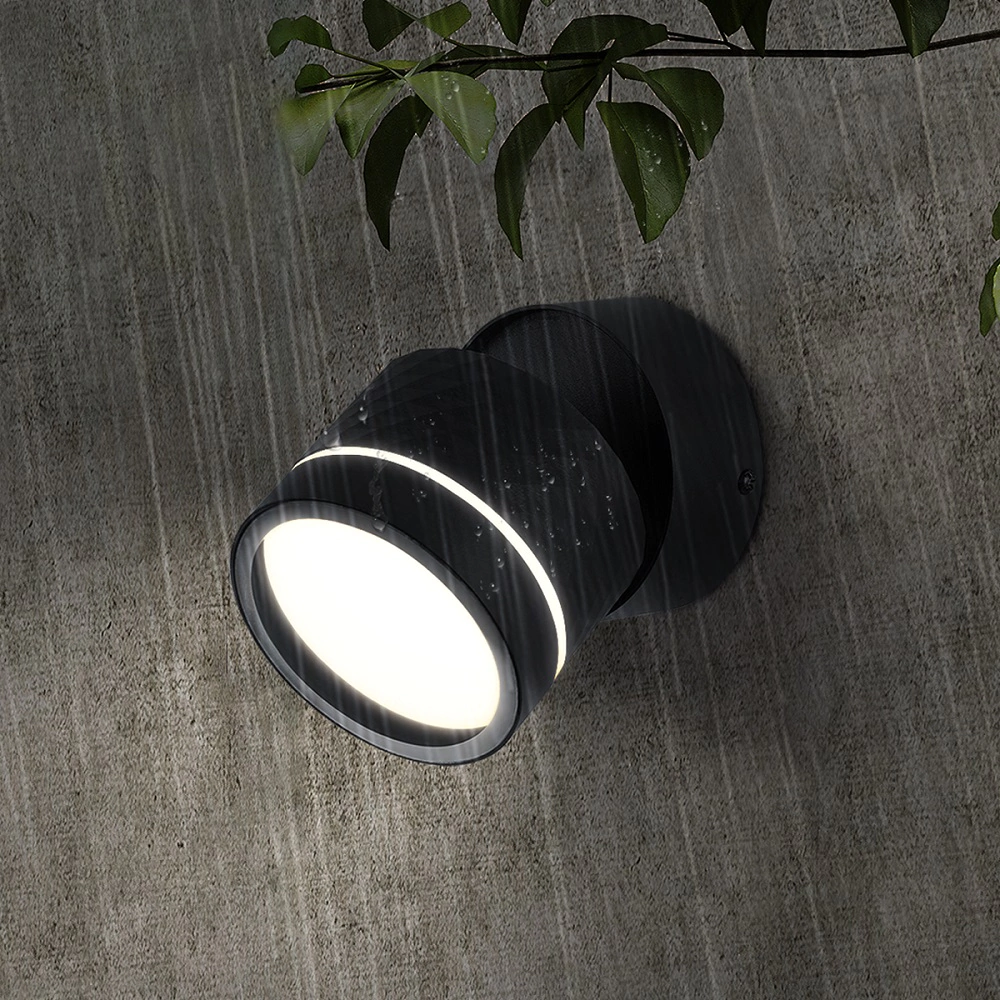 Светильник уличный IN HOME Diamond настенный поворотный 1х24 Вт GX53 IP54 черный