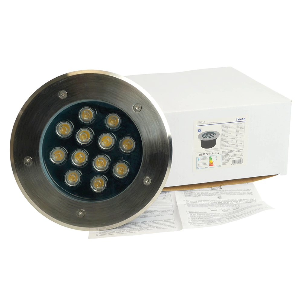 Светильник грунтовый Feron 12 Вт 2700 К IP67