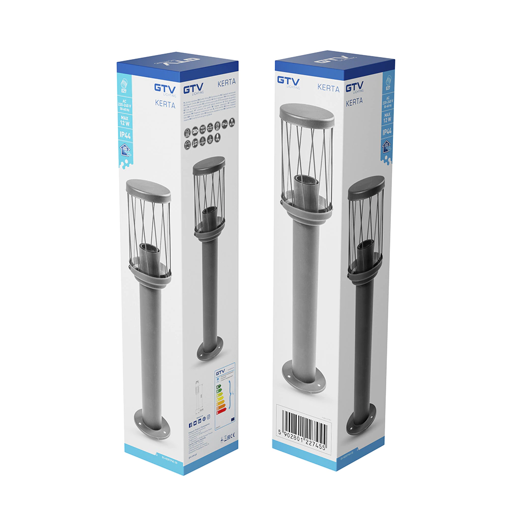Светильник напольный уличный GTV Керта 1х12 Вт Е27 IP44 50 см