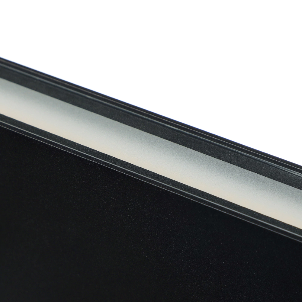 Светильник уличный настенный 2х6 Вт 3000 К IP54 черный NEODECO Атланта