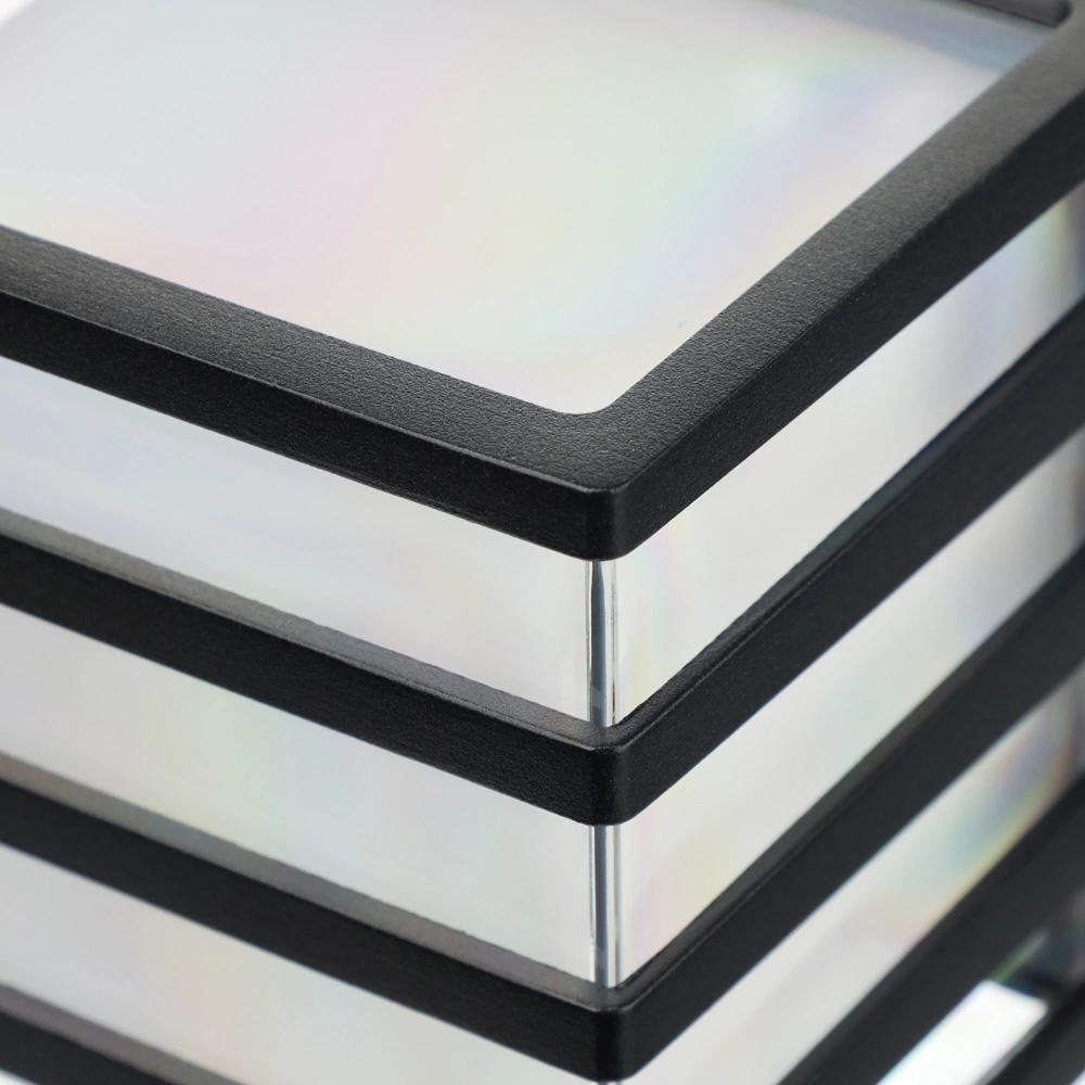 Светильник уличный настенный 6 Вт 4000 К IP54 черный NEODECO Оттава квадрат решетка