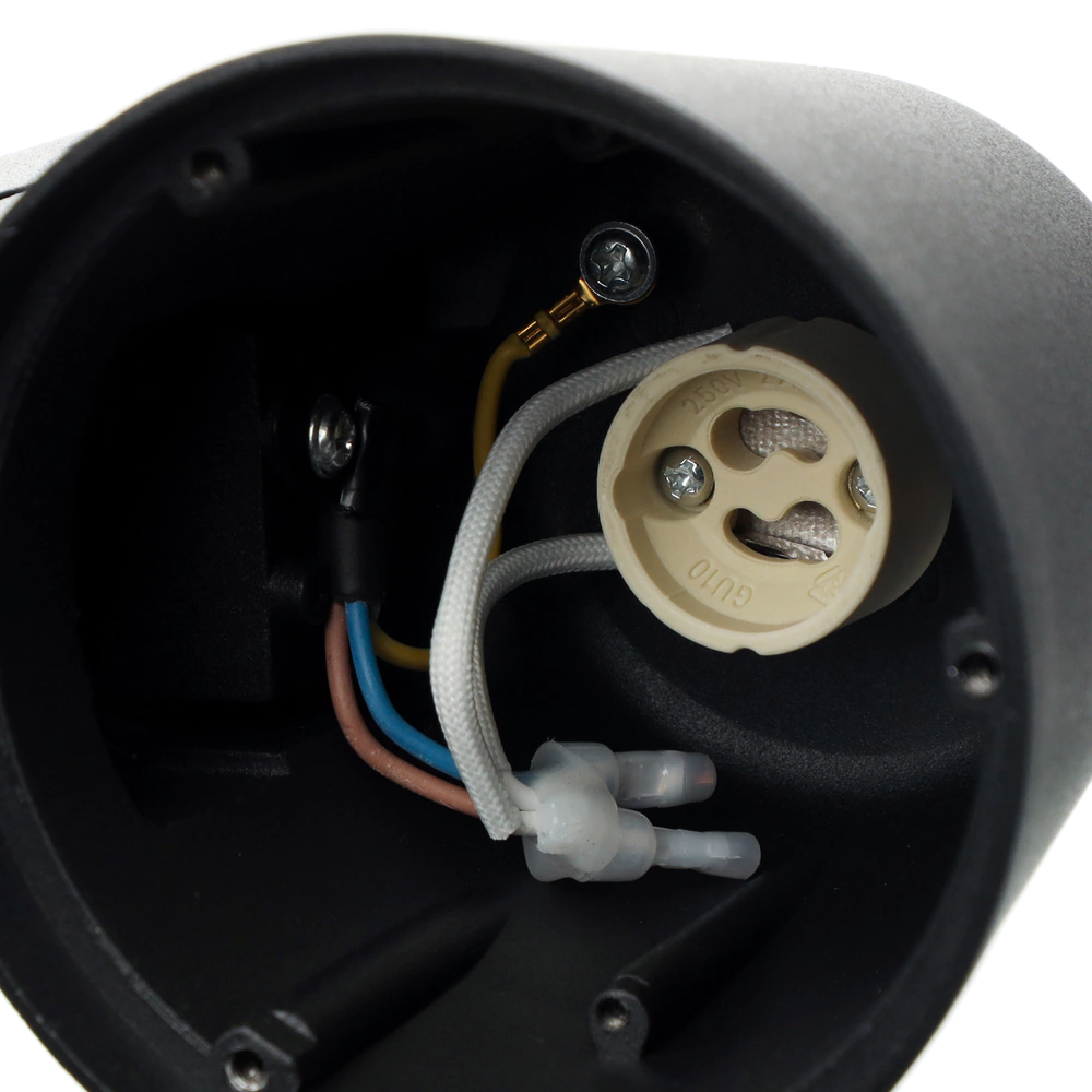 Светильник уличный настенный 1х35 Вт GU10 IP54 черный NEODECO Монако