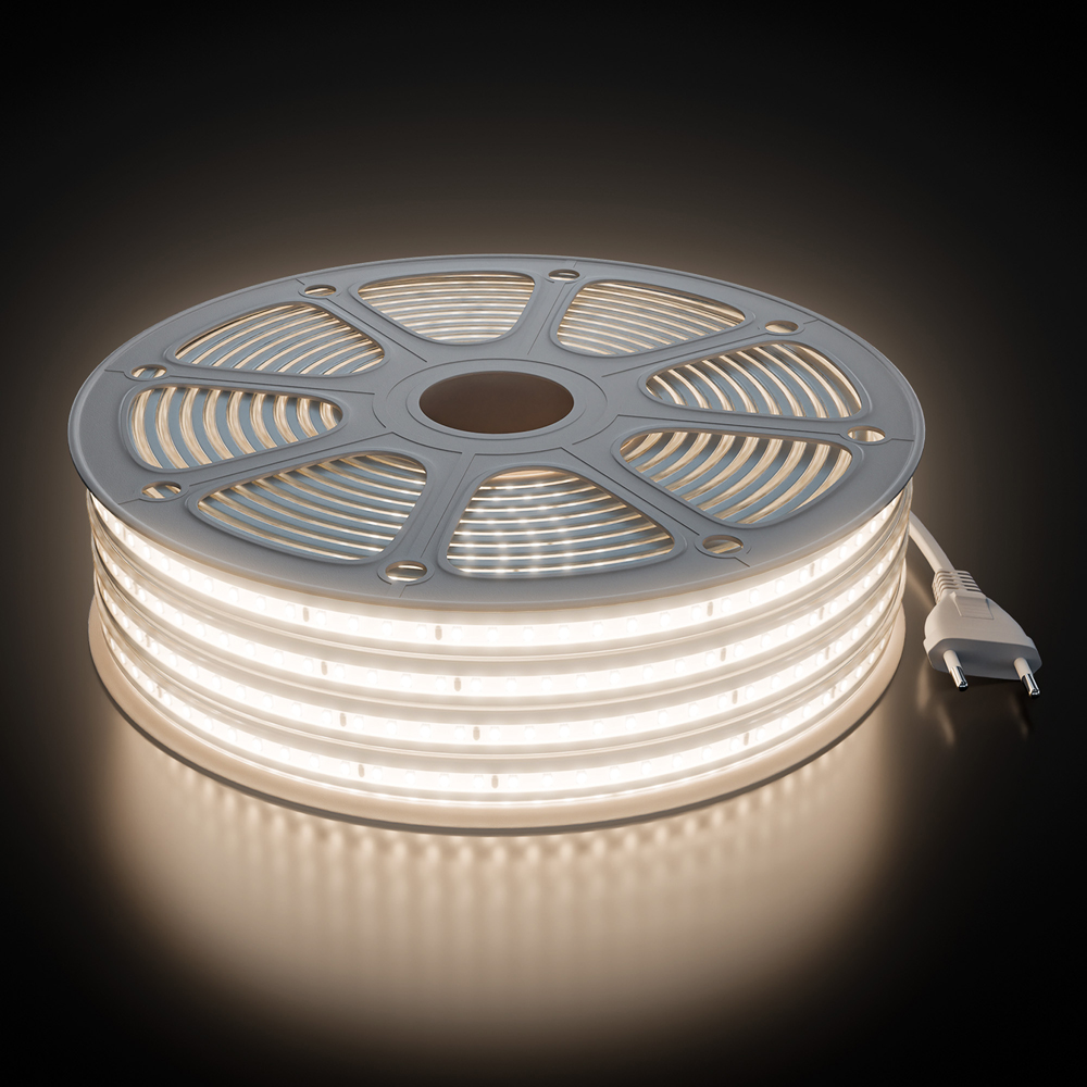Apeyron Светодиодная лента 10 Вт 120 д/м 220 В SMD 2835 дневной свет 15 м IP66 Apeyron