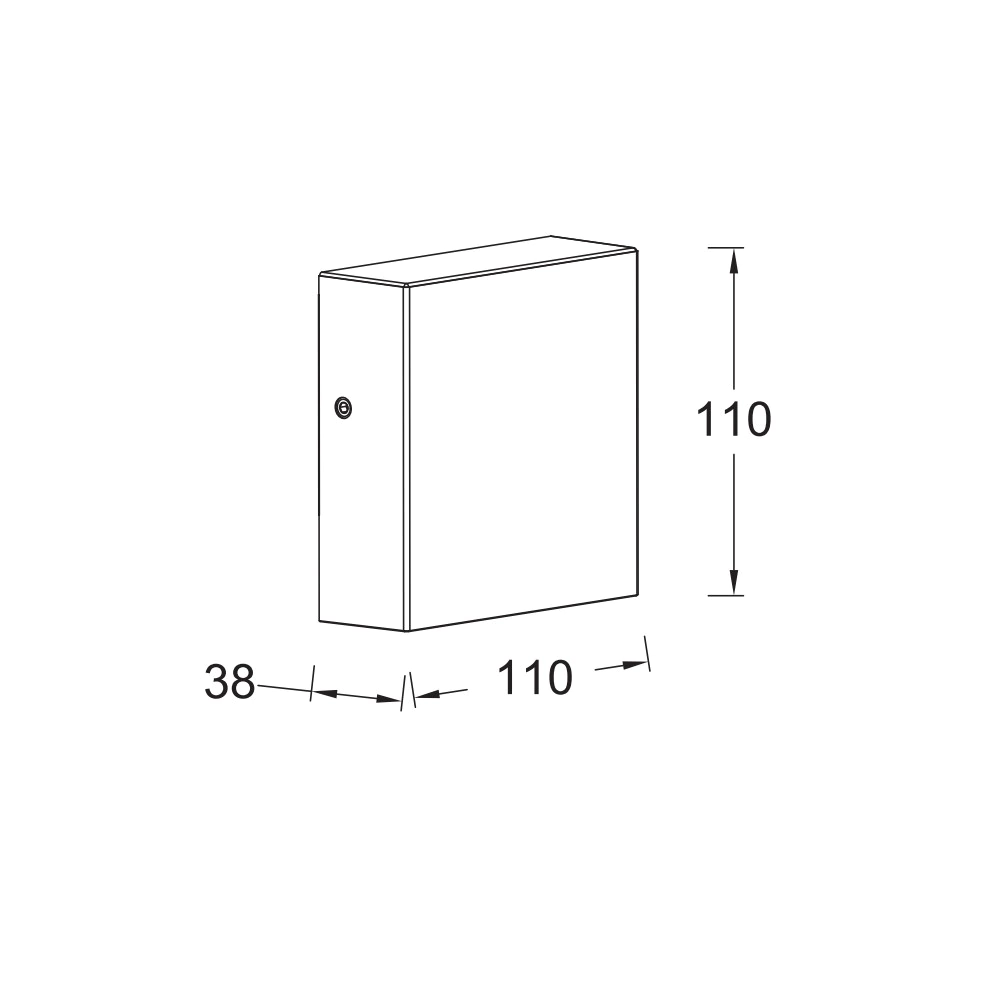 Светильник уличный настенный LUTEC Гемини XF 9,5 Вт серый