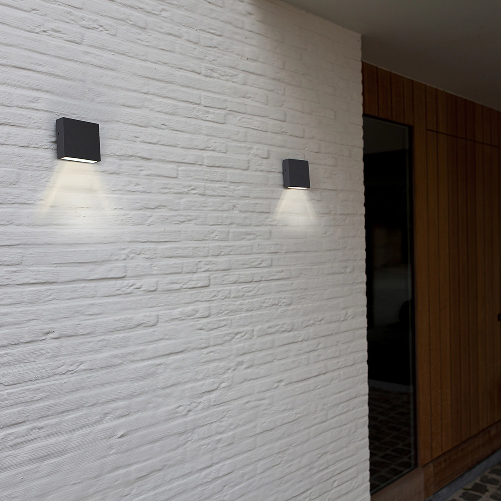 Светильник уличный настенный LUTEC Гемини XF 9,5 Вт серый