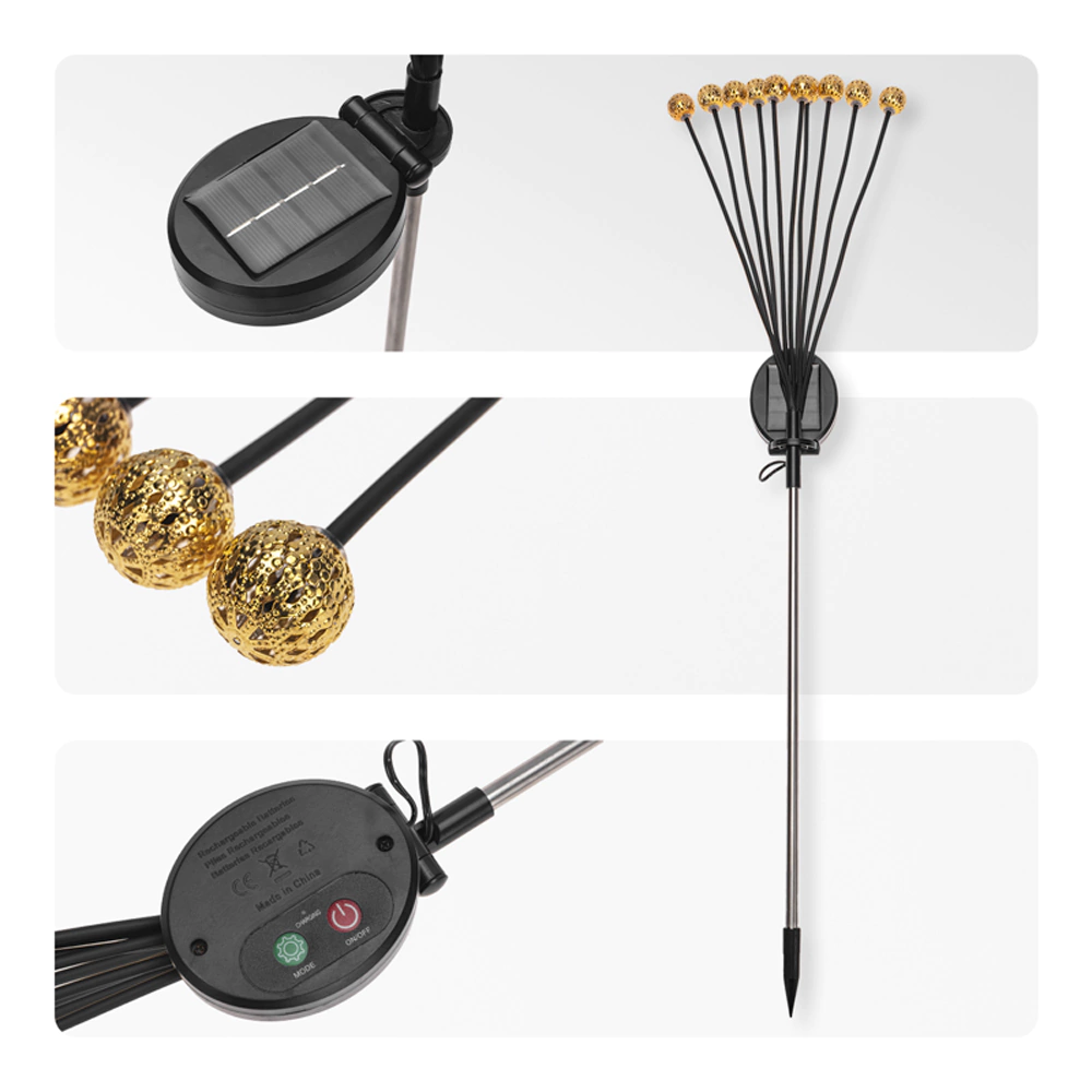 Светильник грунтовый на солнечной батарее 3000 К IP65 75 см REXANT Лалели