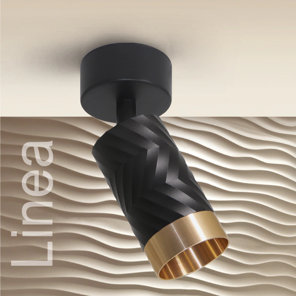 Светильник поворотный WOLTA Линеа 1х50 Вт GU10 черный